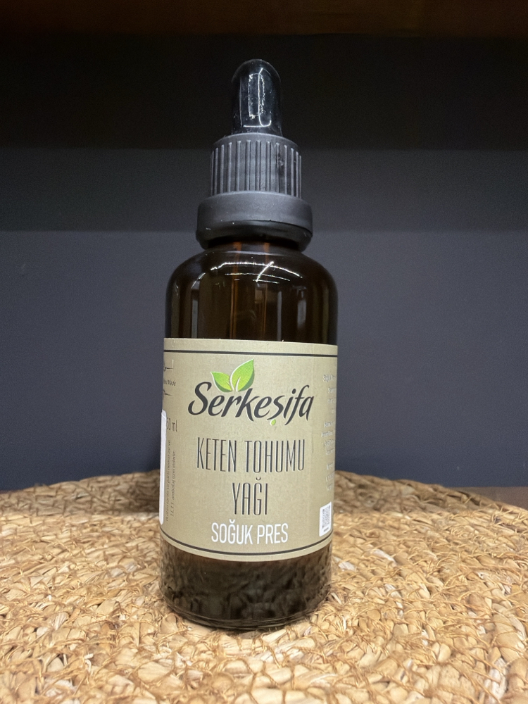 soğuk sıkım keten tohumu yağı(seyreltilmemiş) 50 cc (linum usitatissimum)