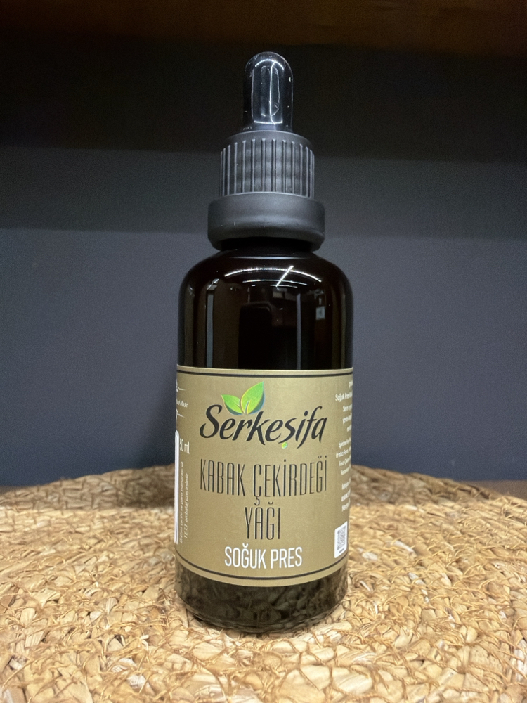  kabak çekirdeği yağı 50 cc soğuk pres (cucurbita pepo)