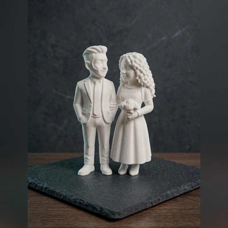Aşkın En Renkli Hali: Çiftlere Özel Tasarım 3D Figür & Boyama Seti ✨