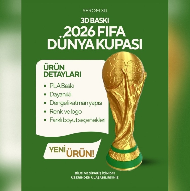 DÜNYA KUPASI-Futbol Tutkunlarına Özel 3D Tasarım Ödül