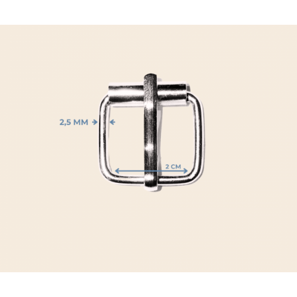 2 cm * 2.5 mm makaralı toka metal renk