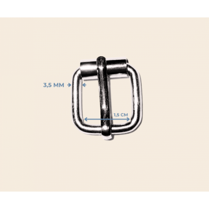 1.5 cm * 3.5 mm makaralı toka metal renk