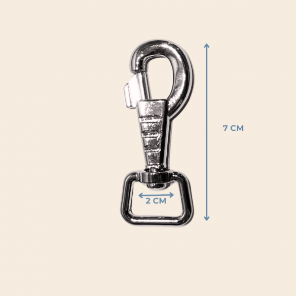 2 cm Tasma Kancası 7 cm Metal Renk 4 adet
