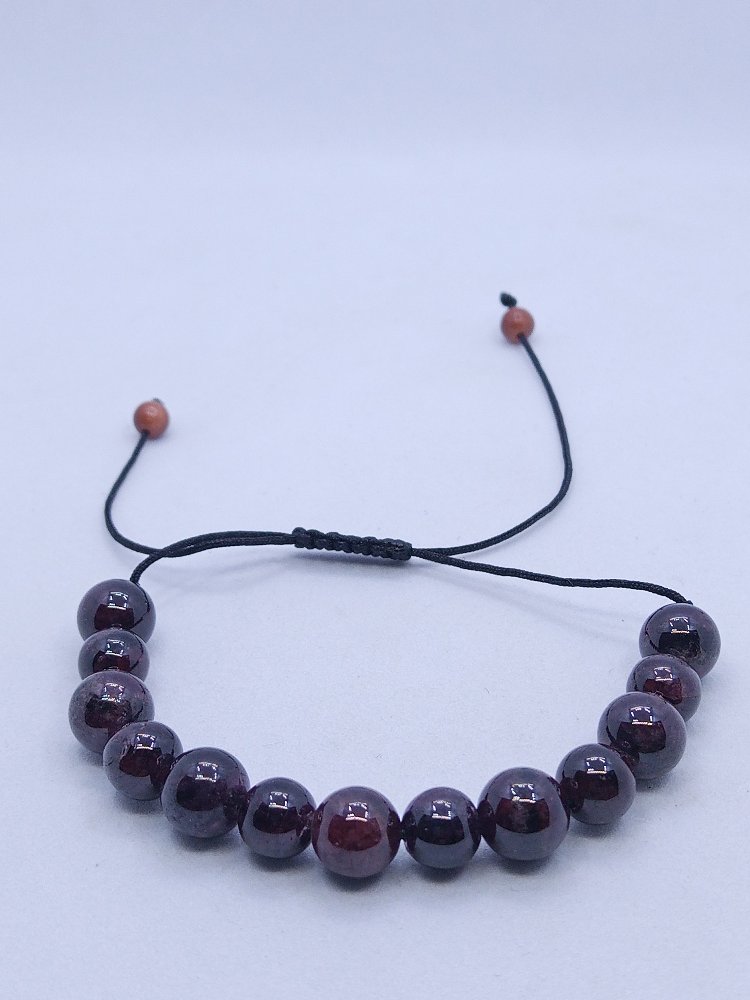 Doğal granat taşlı bileklik