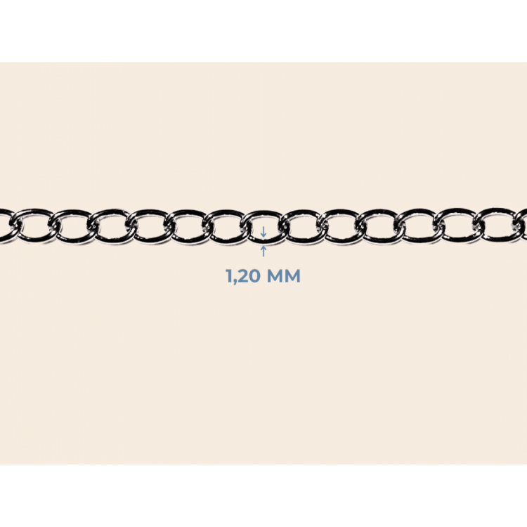 1,2 mm Kıvrık Metal Zincir - 10 Metre (Ekonomik Paket)