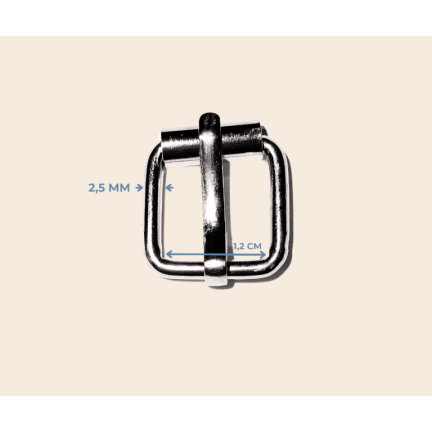1.2 cm makaralı toka 2,5 mm metal renk