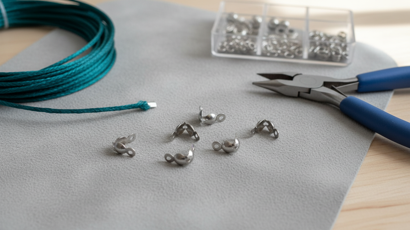 Çelik Düğüm Midye Kapama 3 mm | Takı Yapım Malzemesi