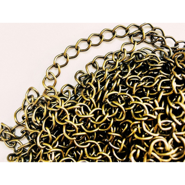 2 mm Antik Renk Kalın Takı Zinciri (10 Metre)