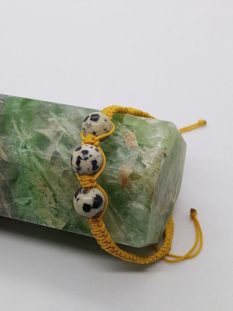 Dalmaçyalı Jasper taşlı bileklik