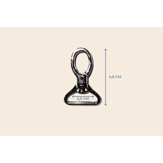 2,5 cm sargılı kanca 4,8 cm. metal renk