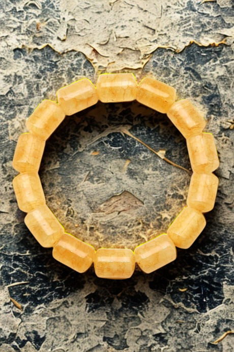 A Kalite Kalsit Taşı Doğal Taş Bileklik - 10 x 14 mm Silindir Kesim