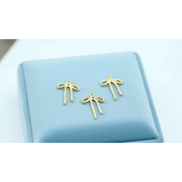 Altın Kaplama Kurdele Model Sallantı Malzemesi – 20 mm
