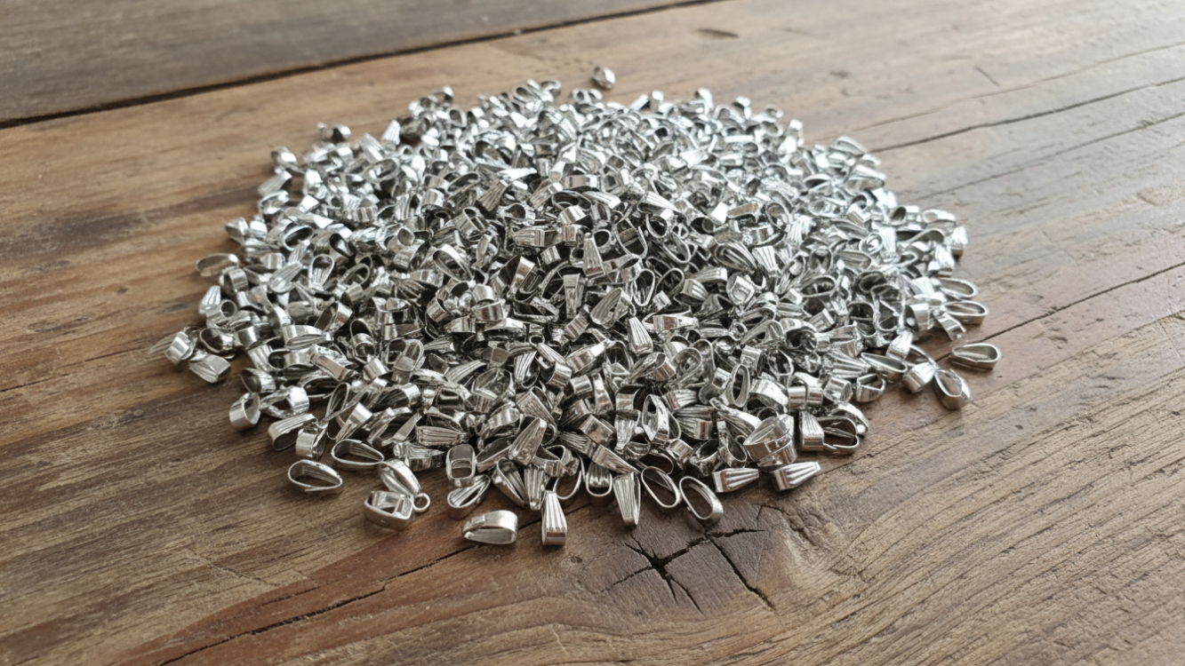 Metal kolye ucu klipsi 25 adet