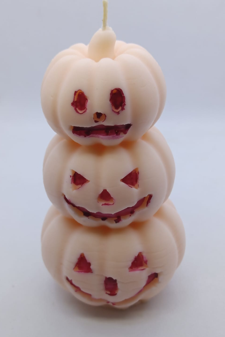 Doğal Soya Wax Mum – Halloween Cadılar Bayramı Temalı, Kabak Figürlü, El Yapımı