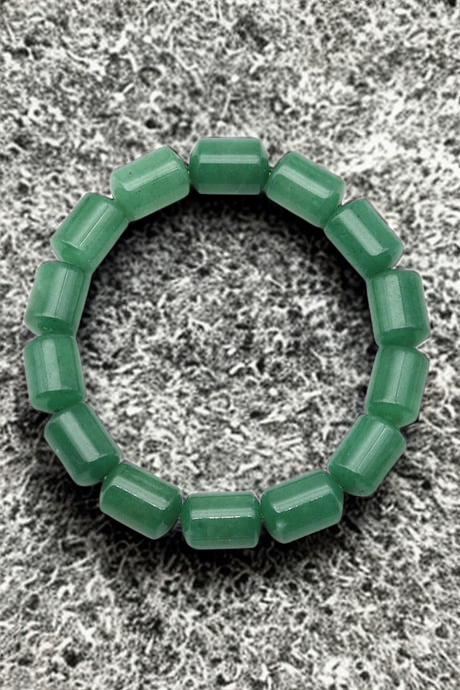 Aventurin Doğal Taş Bileklik - 10x14 mm Özel Kesim Silindir