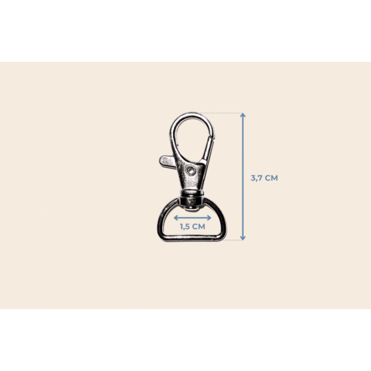 1,5 cm. Paris Kanca 3,7 cm metal renk