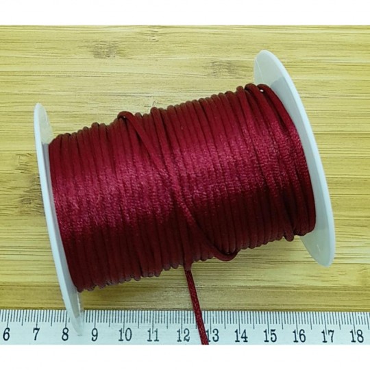 Kalın floş takı ipleri bobin satış bordo