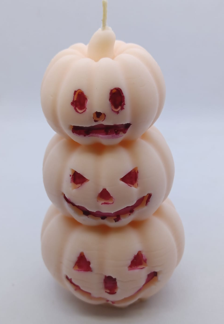 Doğal Soya Wax Mum – Halloween Cadılar Bayramı Temalı, Kabak Figürlü, El Yapımı