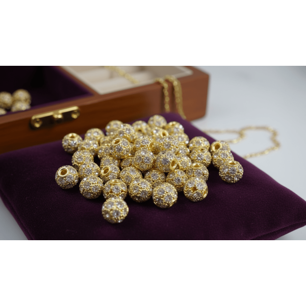 6 mm Taşlı Ara Malzeme | Takı Tasarım Boncuk