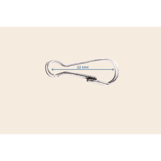 22 mm tel kanca metal renk