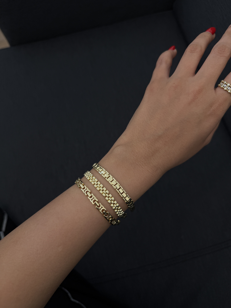 Cm Kuyumcu Model Taşsız Çelik Bileklik BL0650