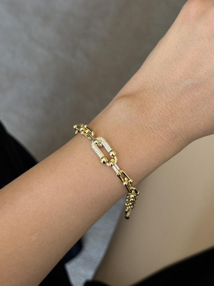 Marka Model 14 K Çelik Bileklik