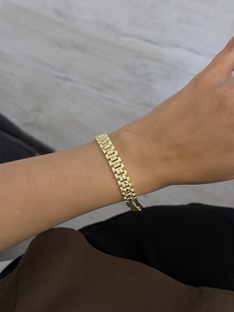 Vip Saat Kordon 14K Çelik Bileklik BL0007