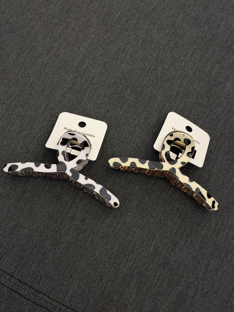 Leoparlı Kemik Mandal Toka