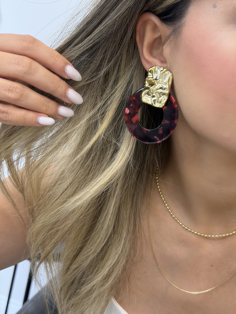 Marka Model Bordo Küpe