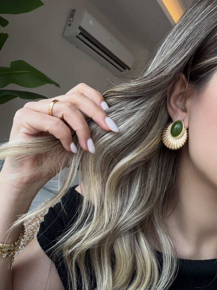 Marka Model Yeşil Küpe