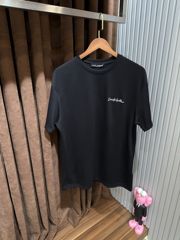 Dolce gabbana nakış detay kırışmaz tshırt 