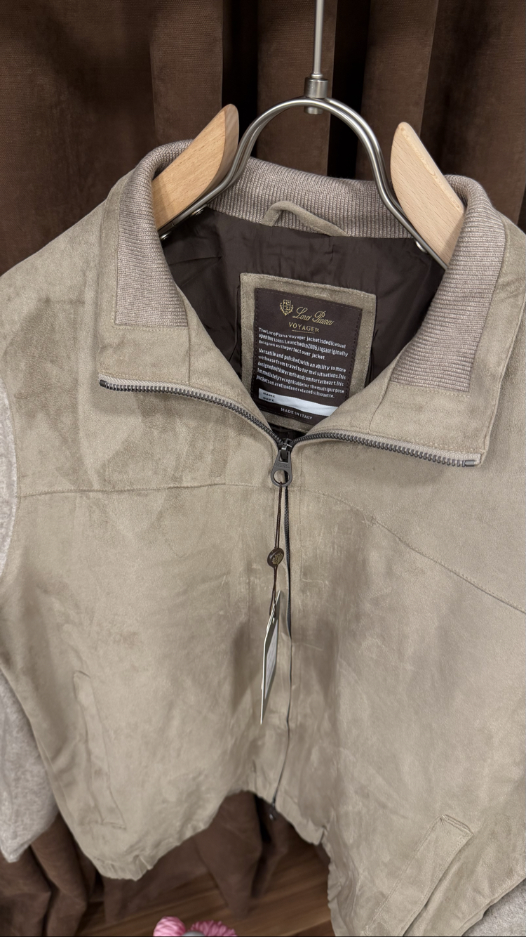 Loro Piana Bej Süet Ceket İthal