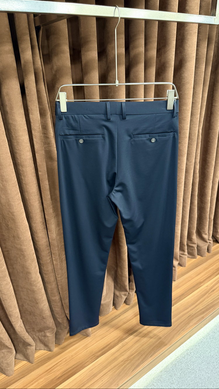 Brunello Cucinelli Dark Navy Kırışmaz Jogger 