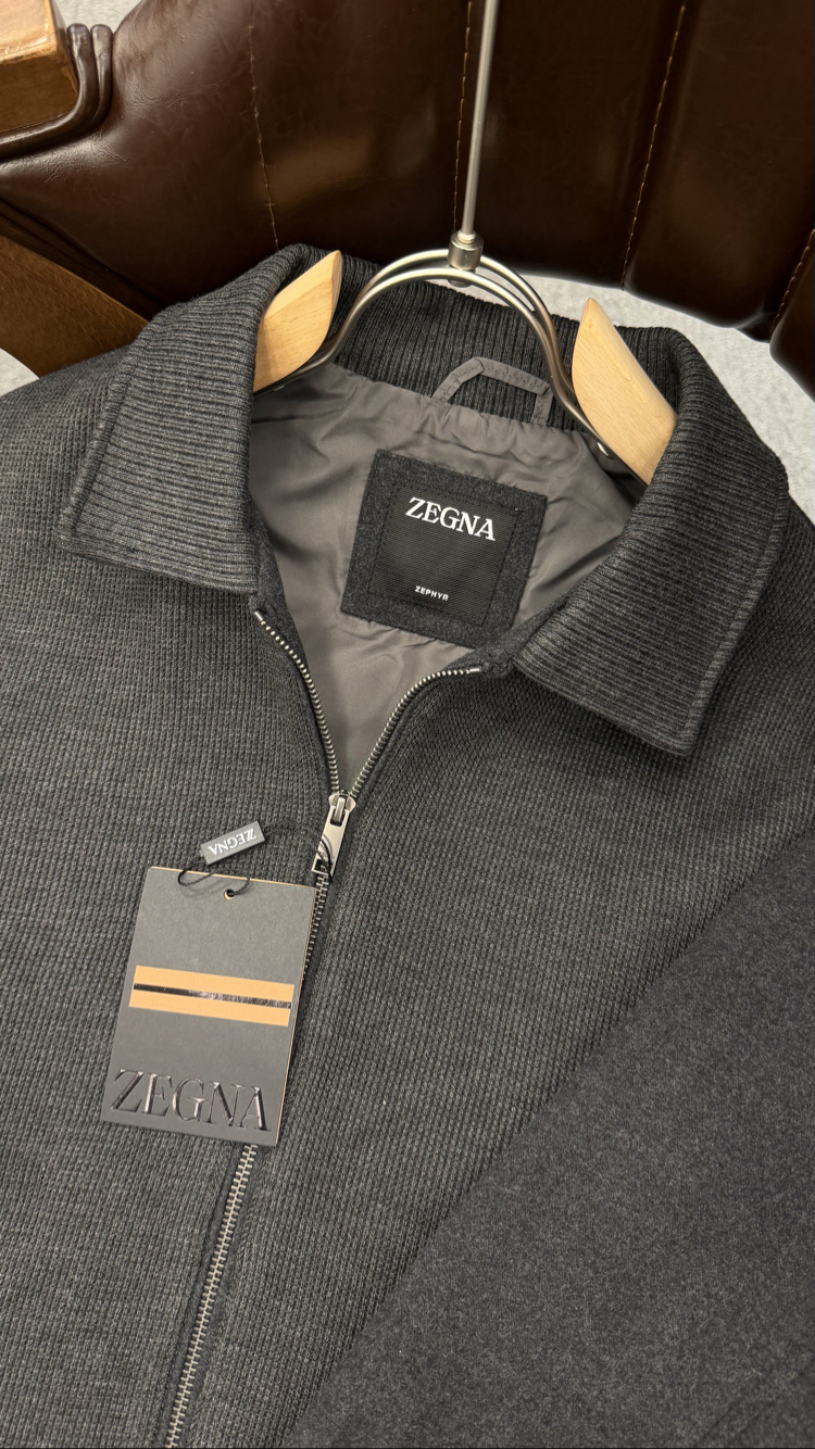 Zegna Koyu Gri Ceket İthal 