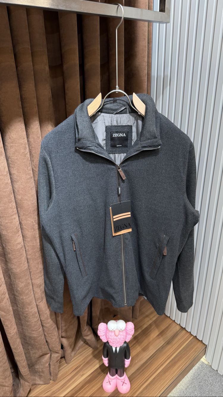 Zegna Koyu Gri Ceket İthal