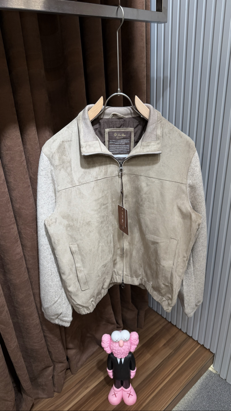 Loro Piana Bej Süet Ceket İthal