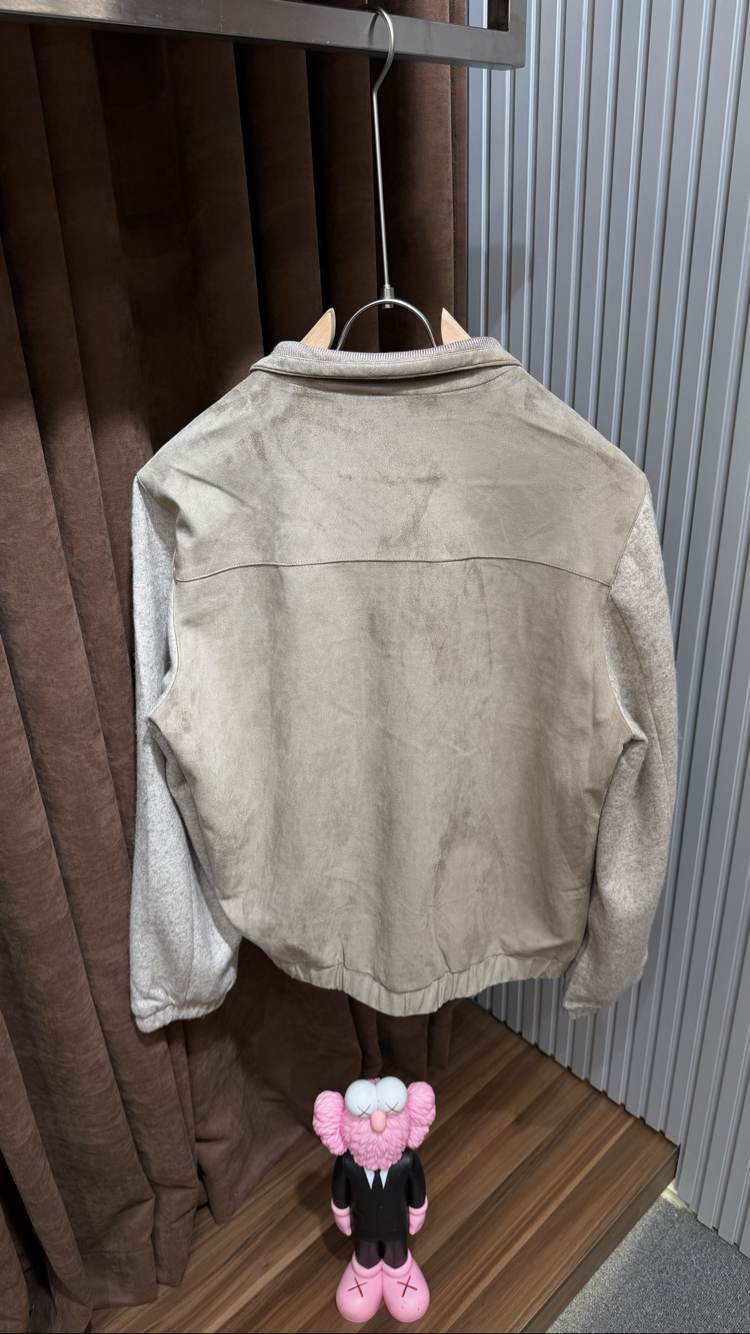 Loro Piana Bej Süet Ceket İthal