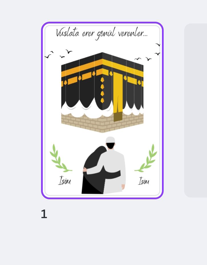 Hac/Umre Hatırası EŞ Tablosu KALIP