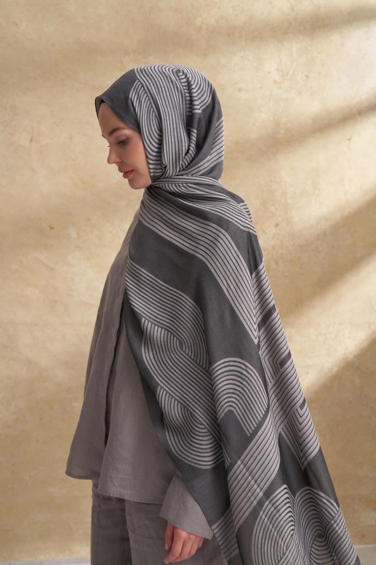 Armanda - 3305 Fiori Jakar Line Desen - Gri
