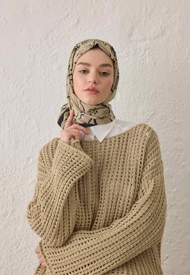 Fresh Scarfs - Aria Desen Şal - Çağla Yeşili