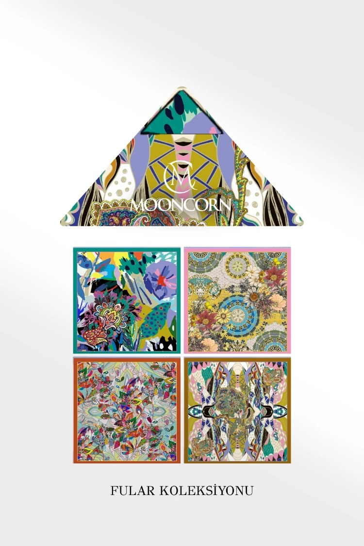 MOONCORN - 4'lü Fular Solena Koleksiyonu