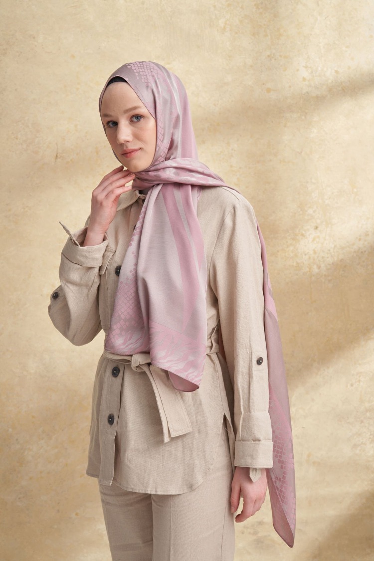 Armanda - 3304 Fiori Jakar Leopar Desen - Pudra