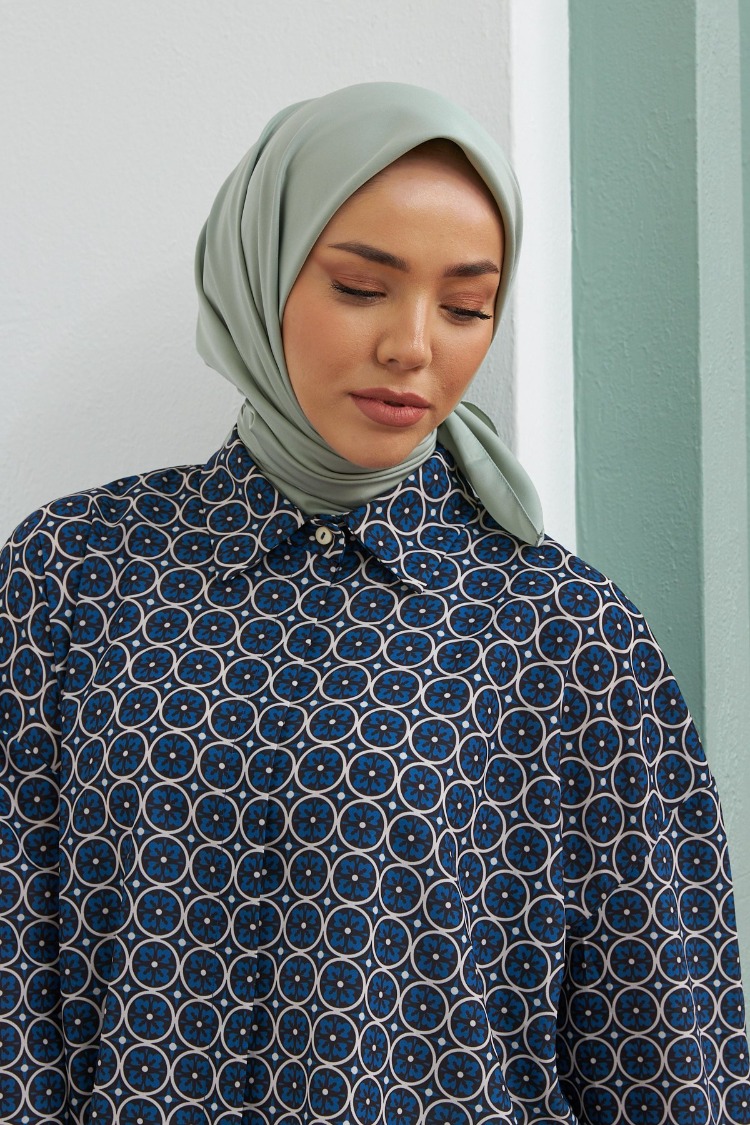 Silk Home Twill Eşarp 11343 - Çağla