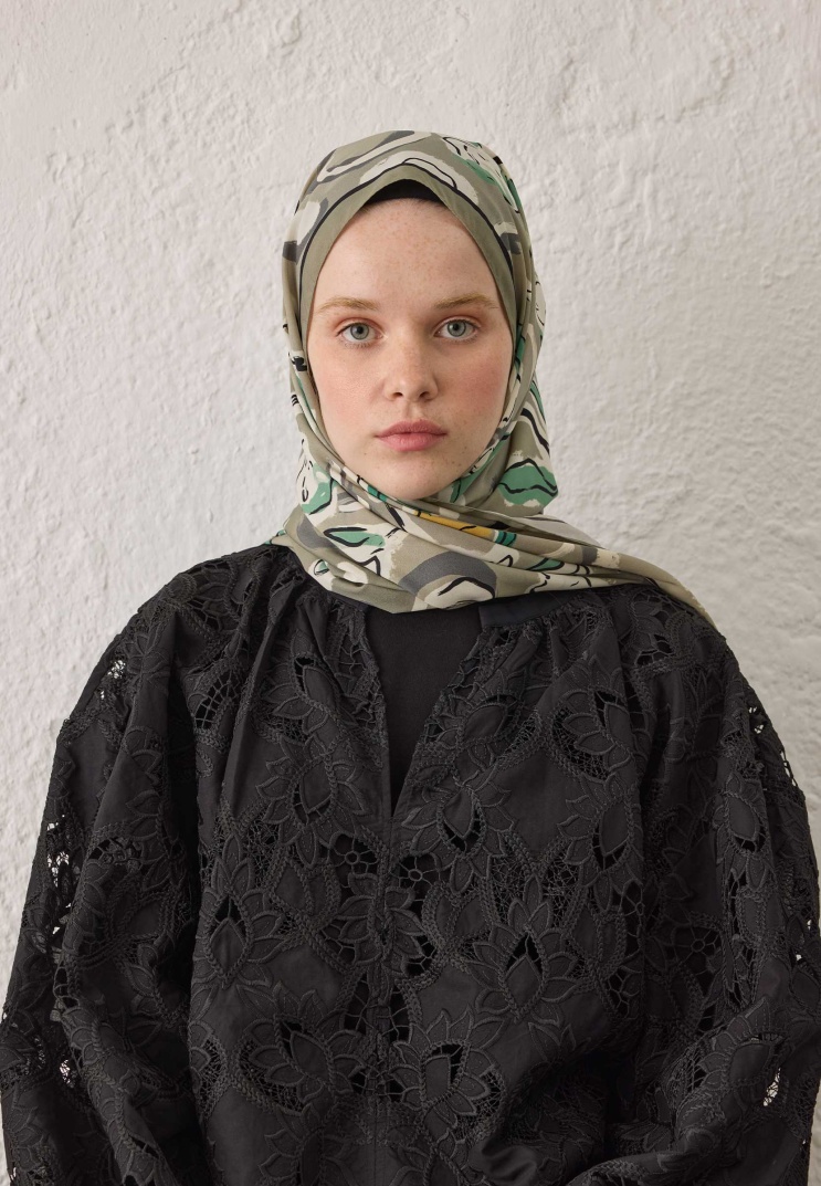 Fresh Scarfs - Aspen Desen Şal - Naturel Bej