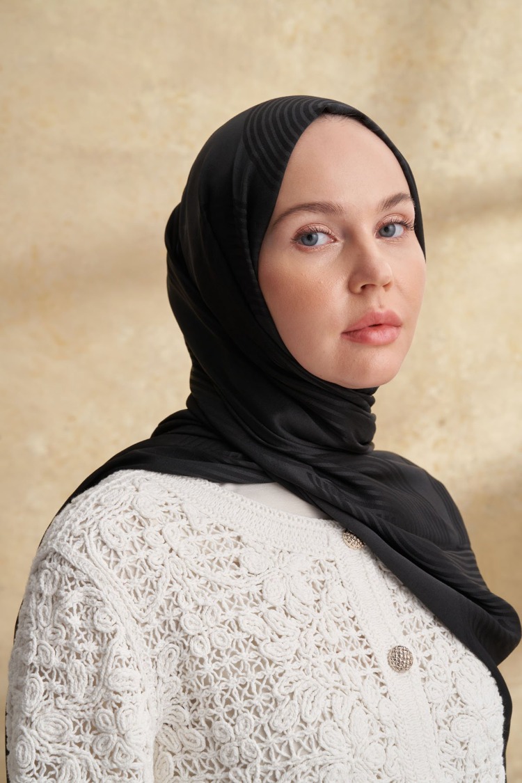 Armanda - 3305 Fiori Jakar Line Desen - Siyah
