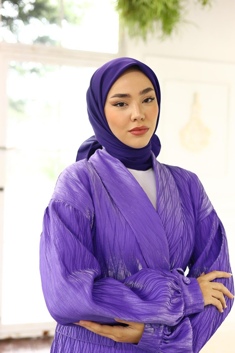 Silk Home Twill Eşarp 11343 - Mor