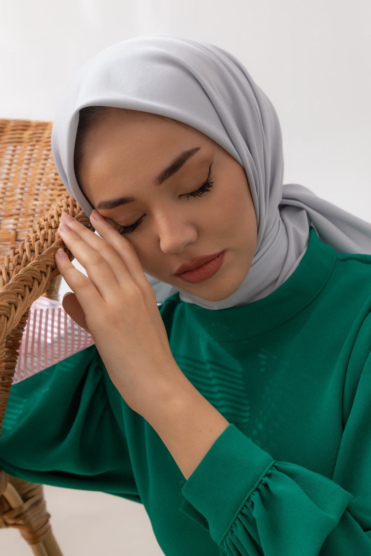 Silk Home Twill Eşarp 11343 - Gümüş