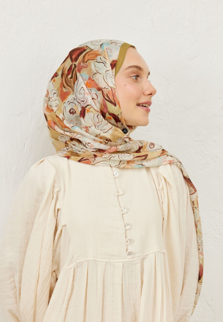 FRESH SCARFS - Linda Desen Rami Şal - Sahra