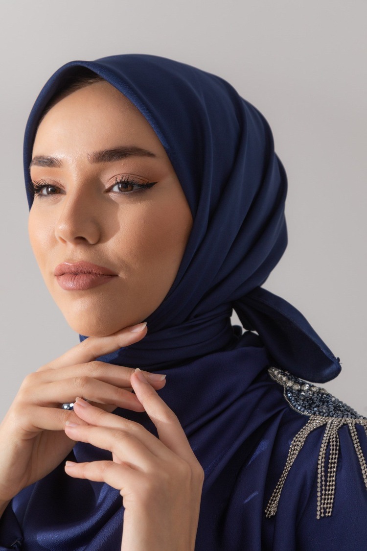 Silk Home Twill Eşarp 11343 - Lacivert