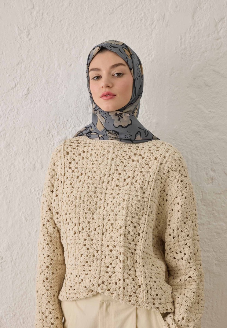Fresh Scarfs - Aria Desen Şal - Mavi